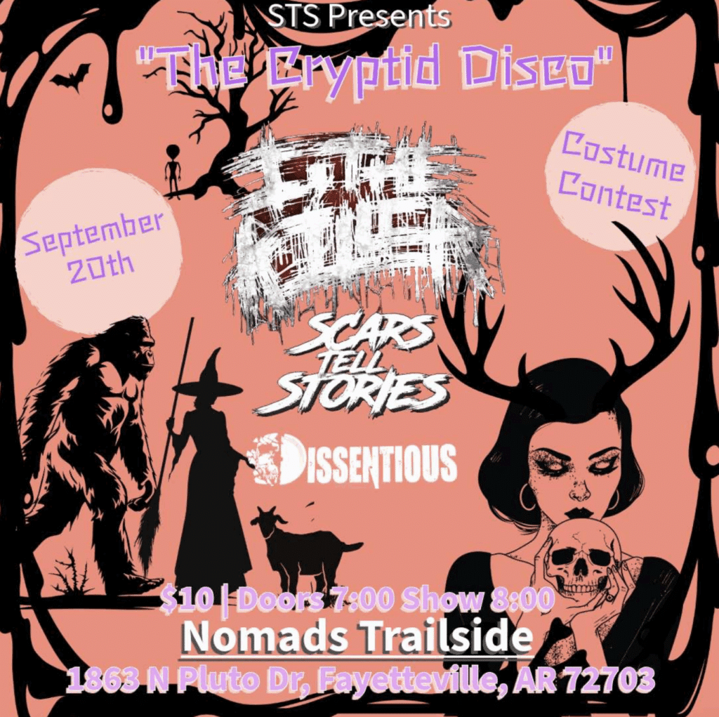 The Cryptid Disco with The Killer, Scars Tell Stories, and Dissentious ...